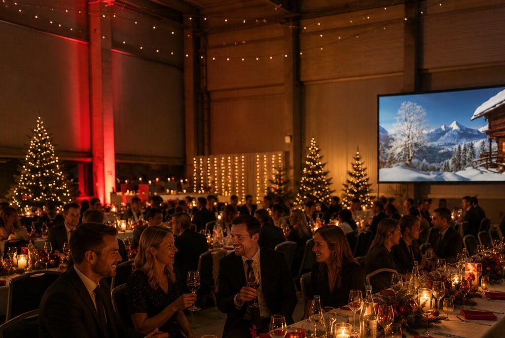 weihnachtsfeier in Lagerhalle Heilbronn